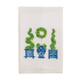 Painted Three Topiary Towel