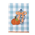 Gingham Pumpkin Applique Towel