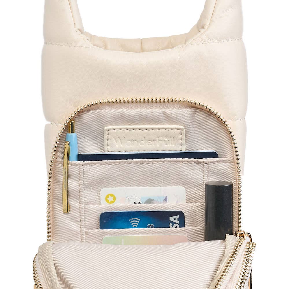 Ivory Vegan Leather HydroBag® with Strap Bundle - Little Jill & Co.