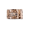 Flat Rectangle Hair Clip | Small | Blonde Tortoise