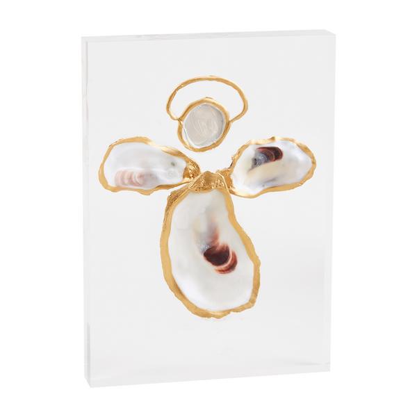 Angel Acrylic Oyster Plaque