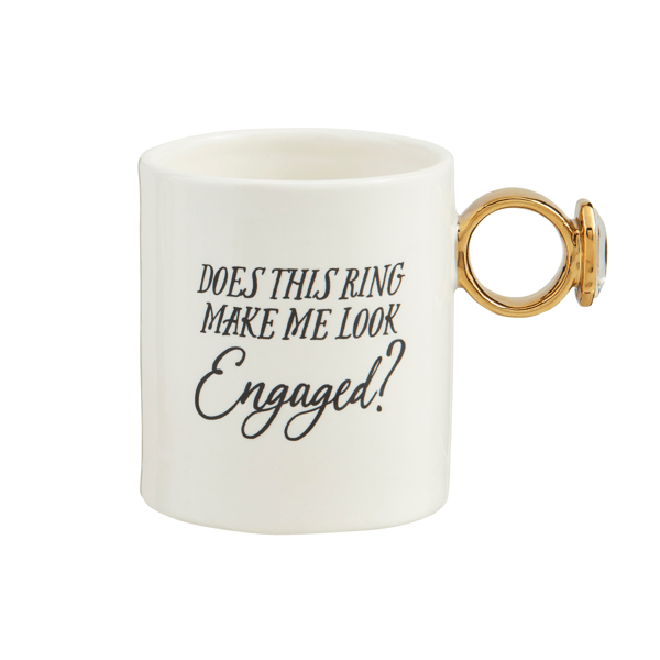 Engaged Ring Handle Mug