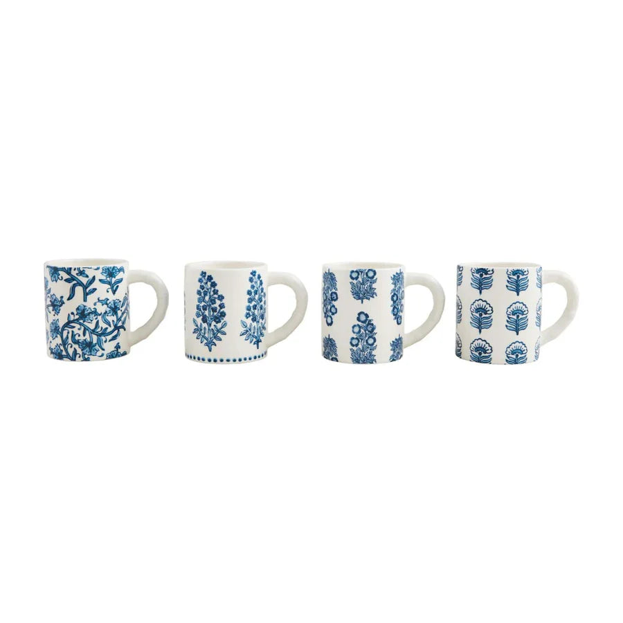 Blooms Block Print Mug