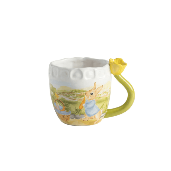 Yellow Tulip Handle Mug - Little Jill & Co.