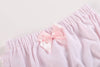 White and Pink Baby Bloomers Knit 2pc Set