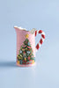 Tree Candy Cane Handle Pitcher