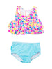 Girls Vibrant Neon Flounce Bikini