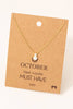 Birthstone Pendant Necklace