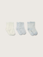 CozyChic Lite® Infant Sock Set Blue/Pearl