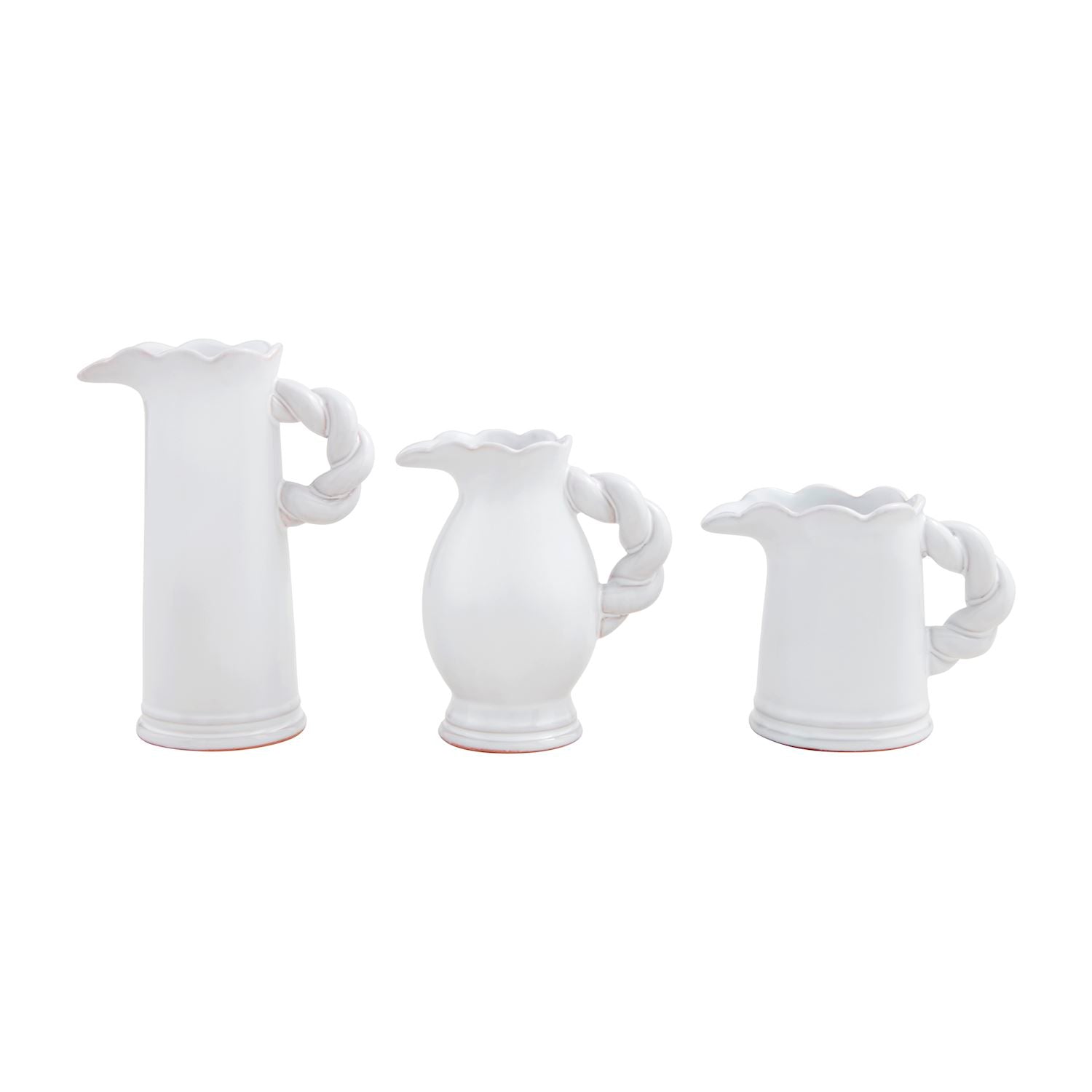 LG Twisted Handle Pitcher Vase