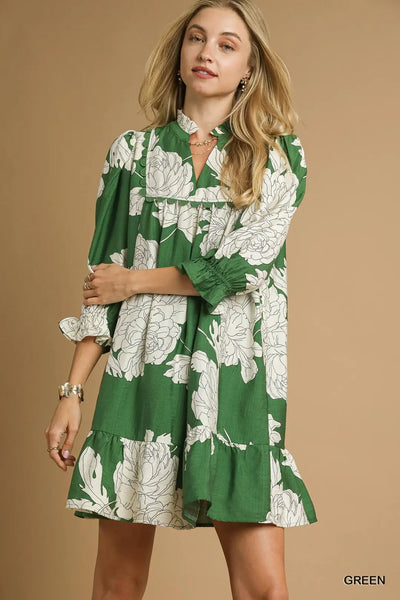 Floral Tiered Babydoll Dress