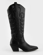 Dixie Tall Western Boots Black