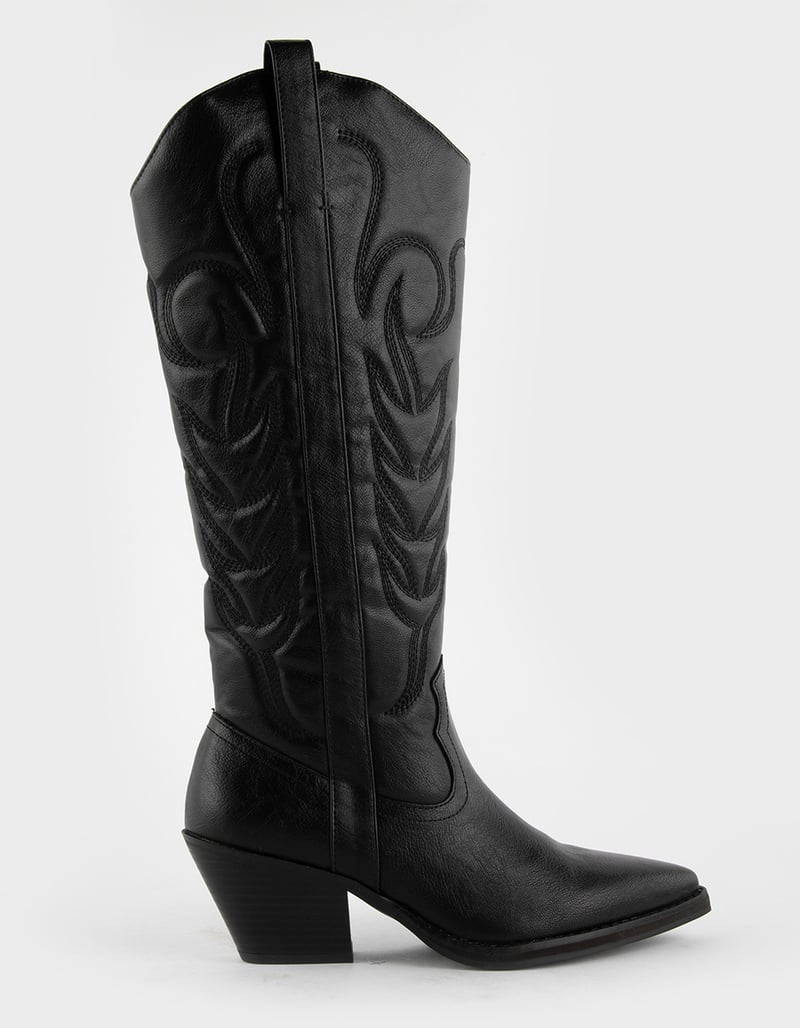 Dixie Tall Western Boots Black