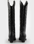 Dixie Tall Western Boots Black