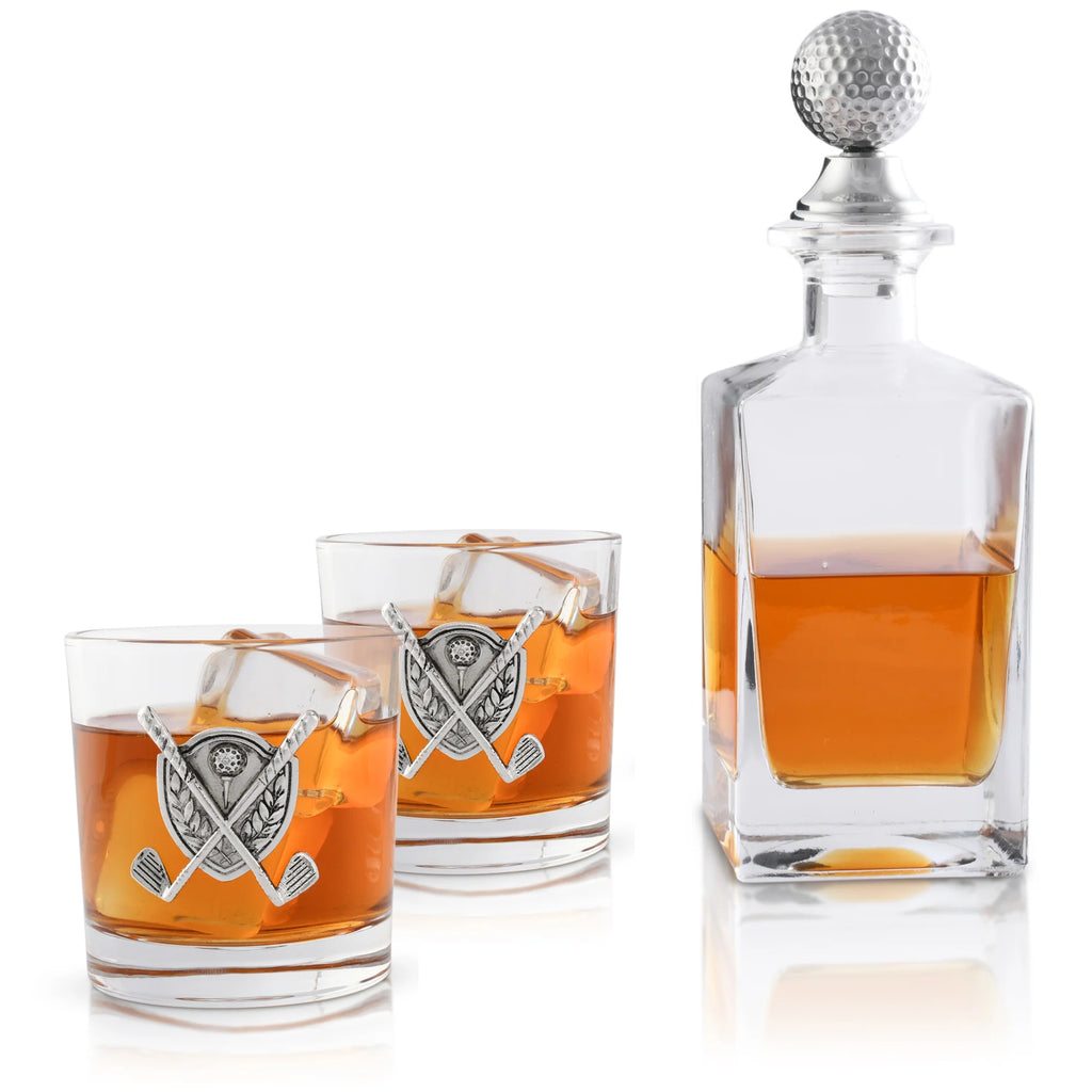 Golf Decanter Set Glasses