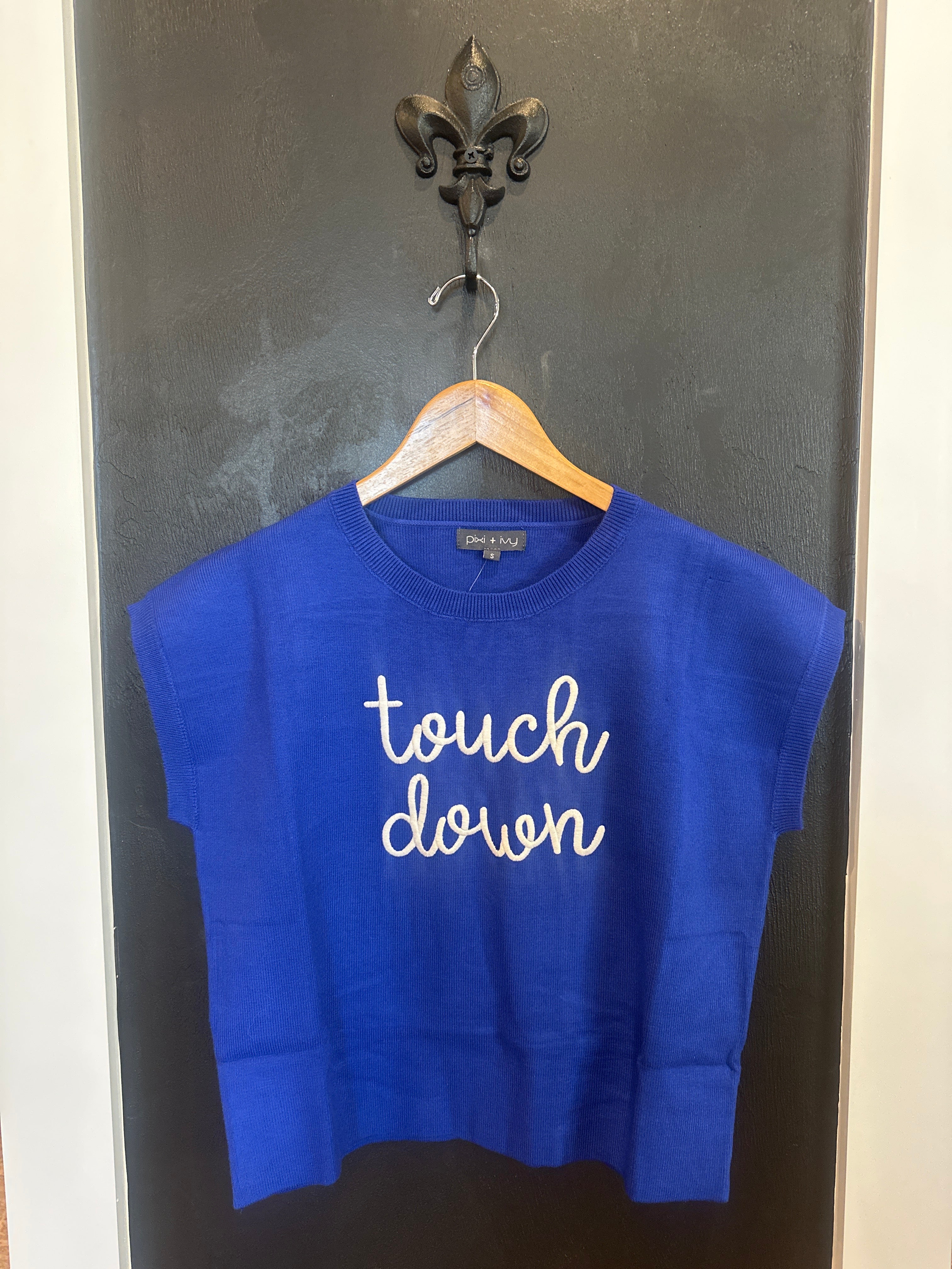 Touch Down SS Sweater - Blue