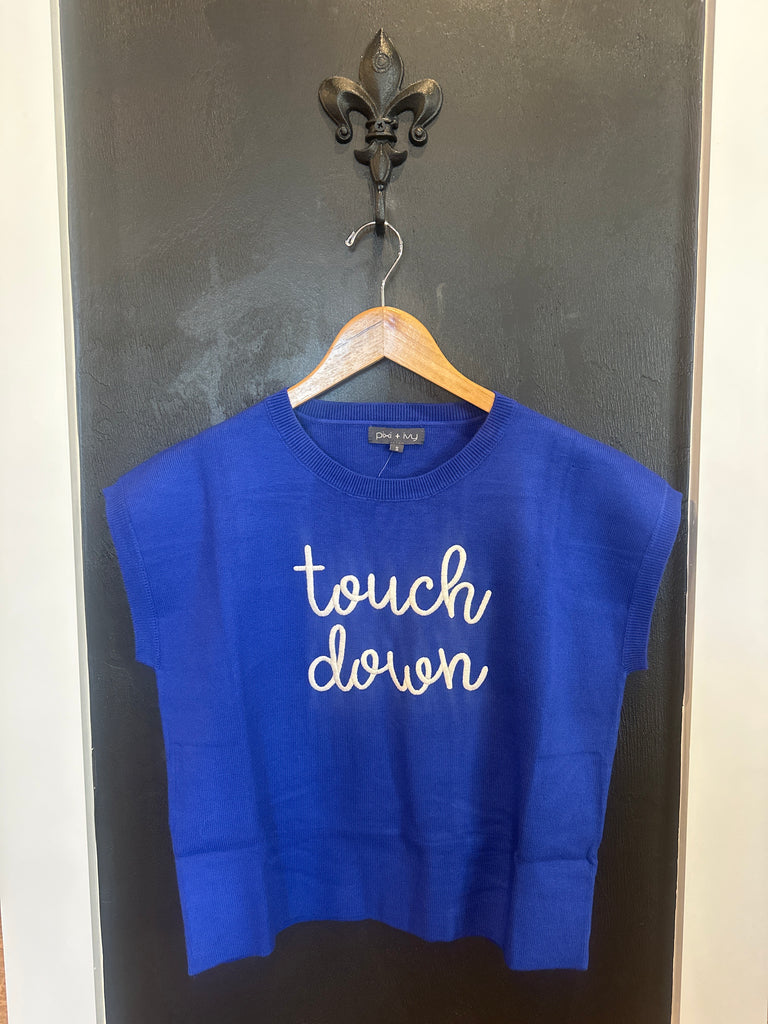 Touch Down SS Sweater - Blue