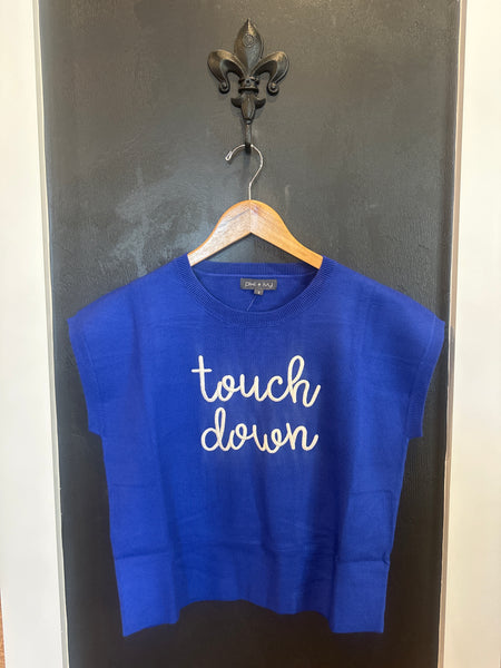 Touch Down SS Sweater - Blue