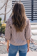 Plaid Knot Button Down Shirt