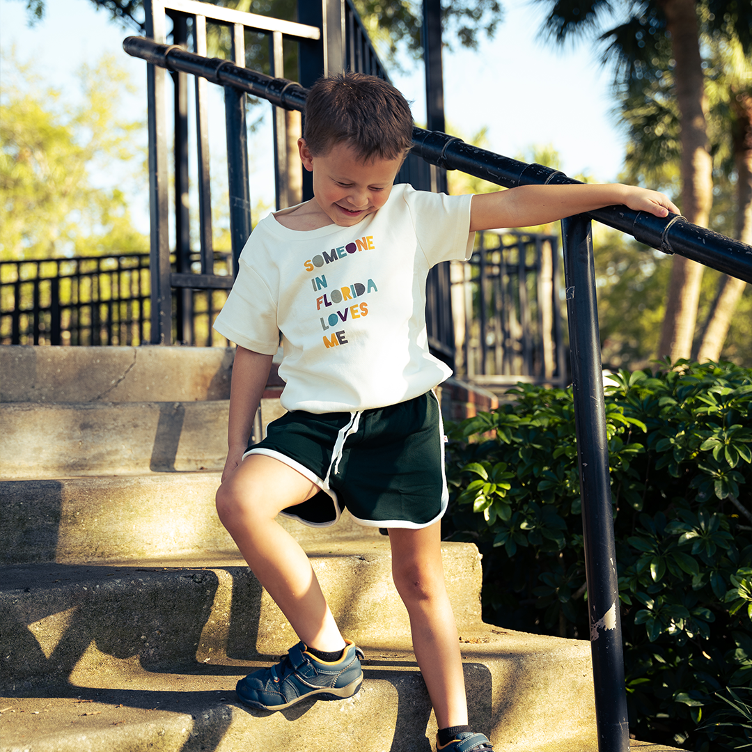 Someone in FL Loves Me Florida Kids Gift Cotton Tee Shirt - Little Jill & Co.