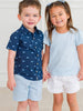 Boys Light Blue Stretch Chino Shorts