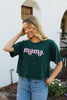 MAMA PUFF Cropped Mineral Washed Graphic Top