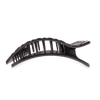 Flat Rectangle Hair Clip | Large | Jet Black Quilted