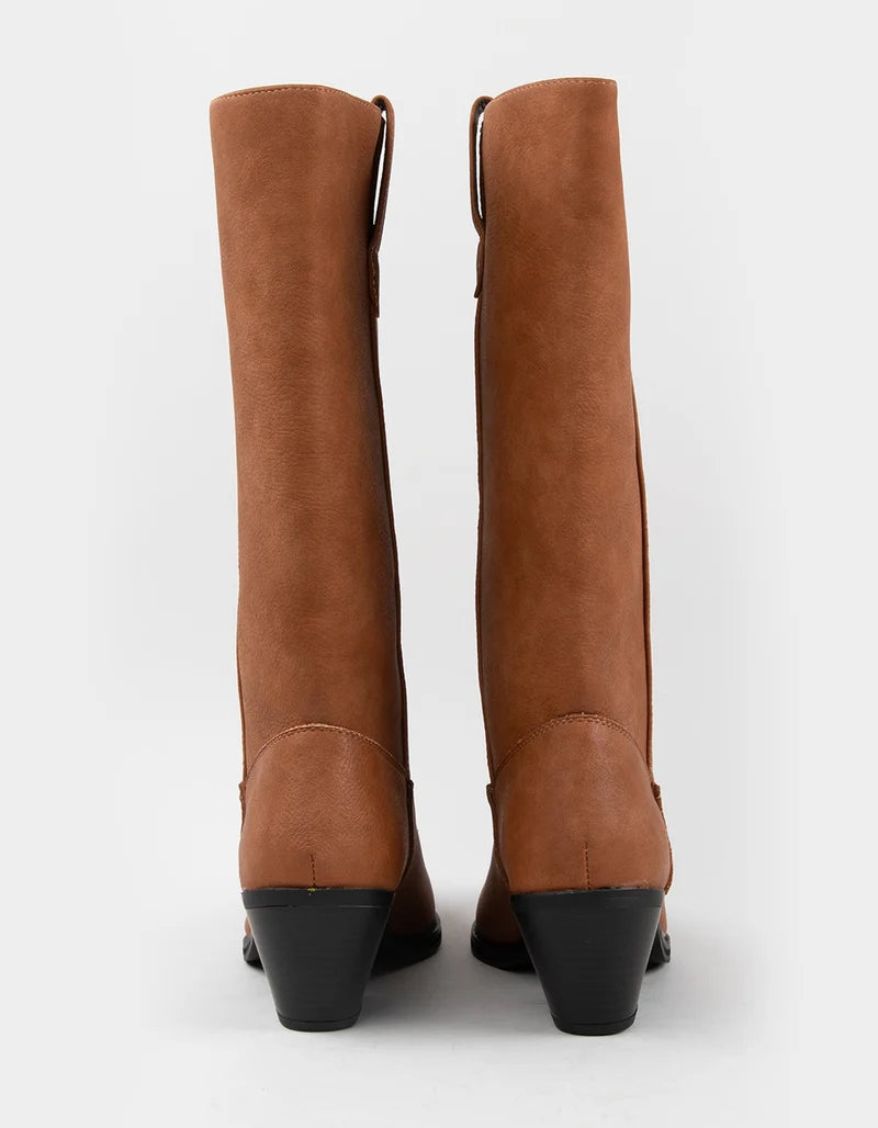 Bodhi Western Boots Cognac - Little Jill & Co.