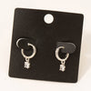 Gold Dipped Mini Rhinestone Huggie Earrings
