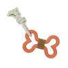 Tug & Fetch Rubber Bone Dog Toy | Blush