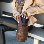 Brown Mocha Vegan Leather HydroBag® with Strap Bundle