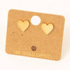 Gold Dipped Polished Mini Stud Earrings