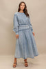 An acid washed denim top - IT13756 - Little Jill & Co.