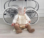 Lace baby bonnet (one size)