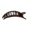 Flat Round Hair Clip | Large | Truly Taupe Quilted