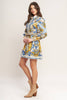 A printed woven mini dress - ID23279 - Little Jill & Co.