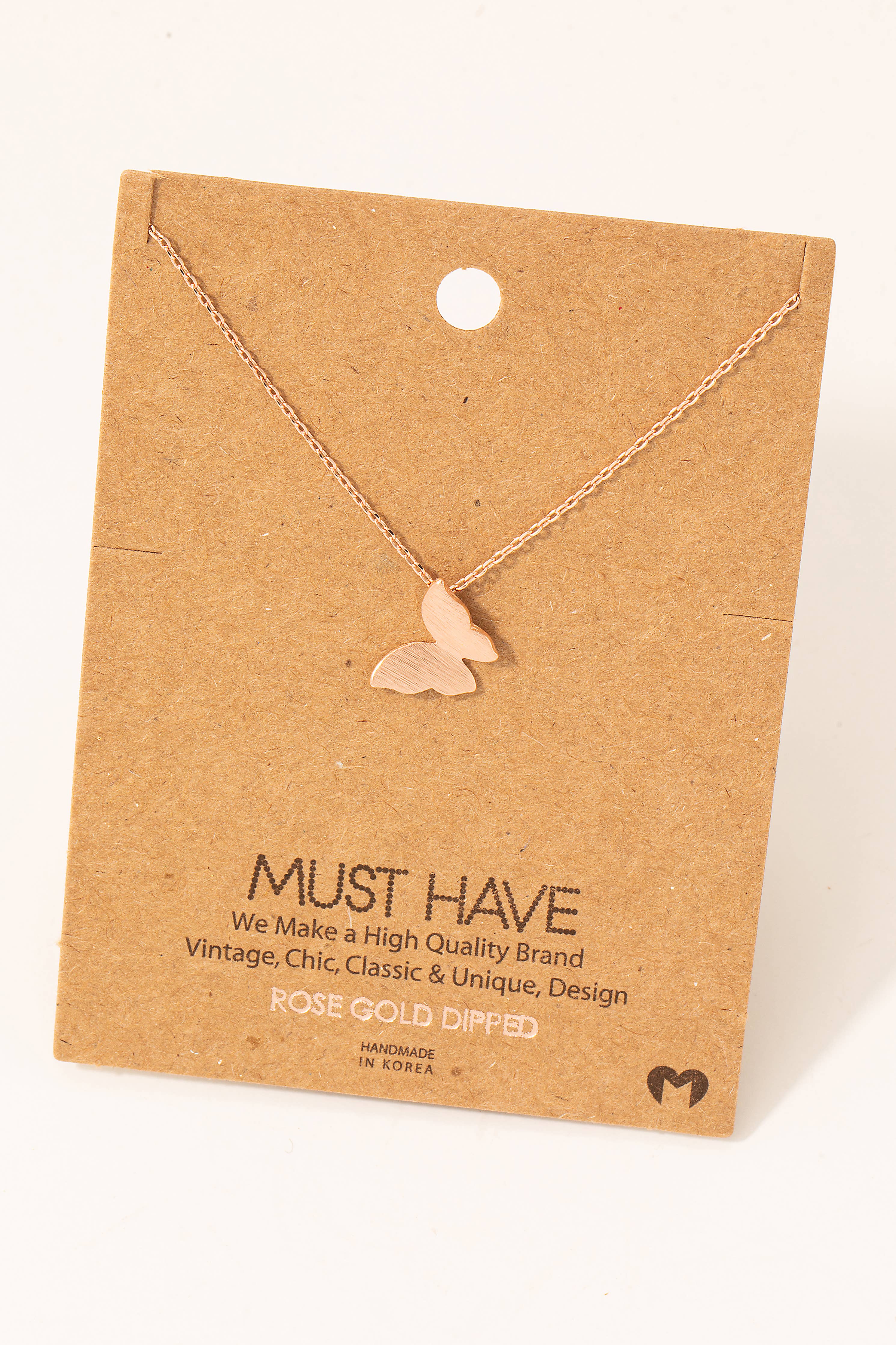 Mini Butterfly Pendant Necklace
