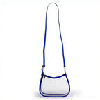 Sara Large Clear Purse - Royal Blue