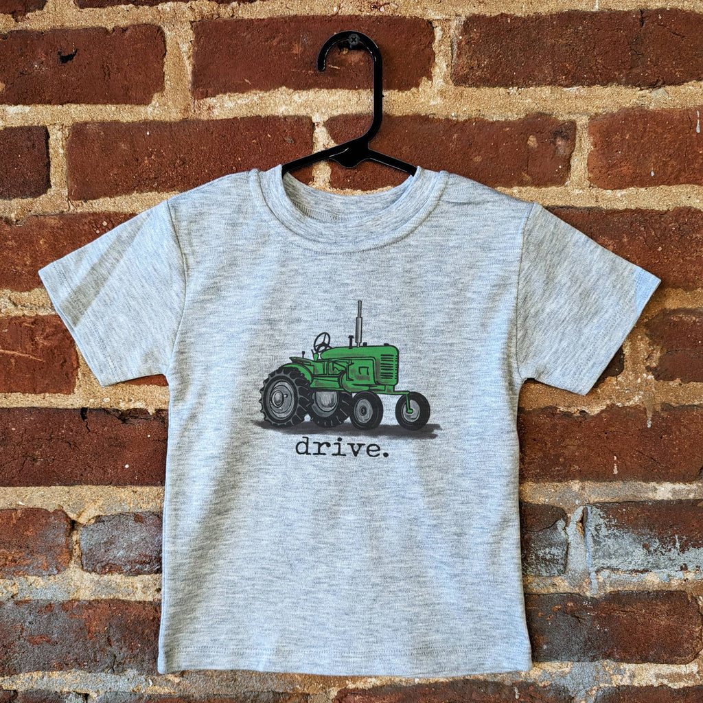 Drive Green Tractor Farm Boys Country Western Apparel Kids