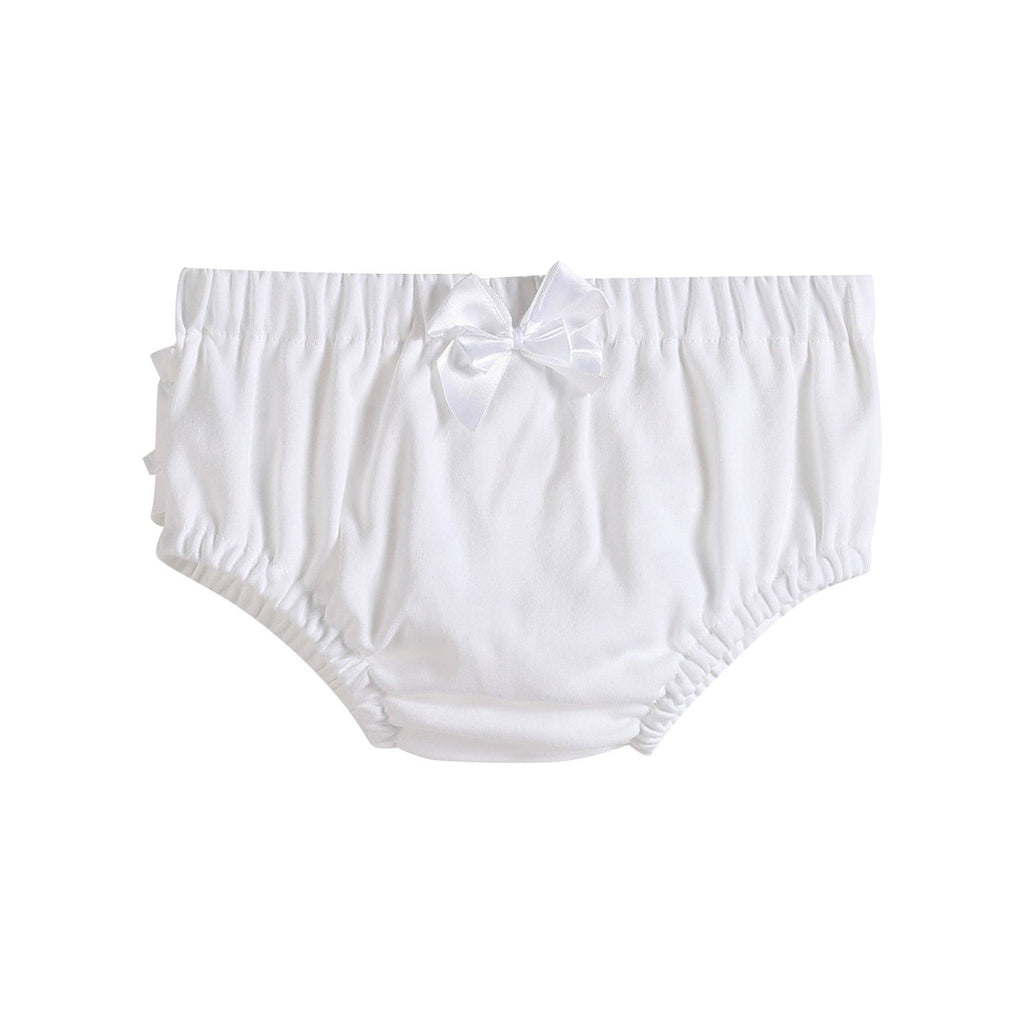 White and Pink Baby Bloomers Knit 2pc Set