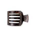 Square Flat Hair Clip | Med. | Tortoise