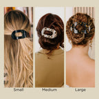 Round Flat Hair Clip | Large | Blonde Tortoise - Little Jill & Co.