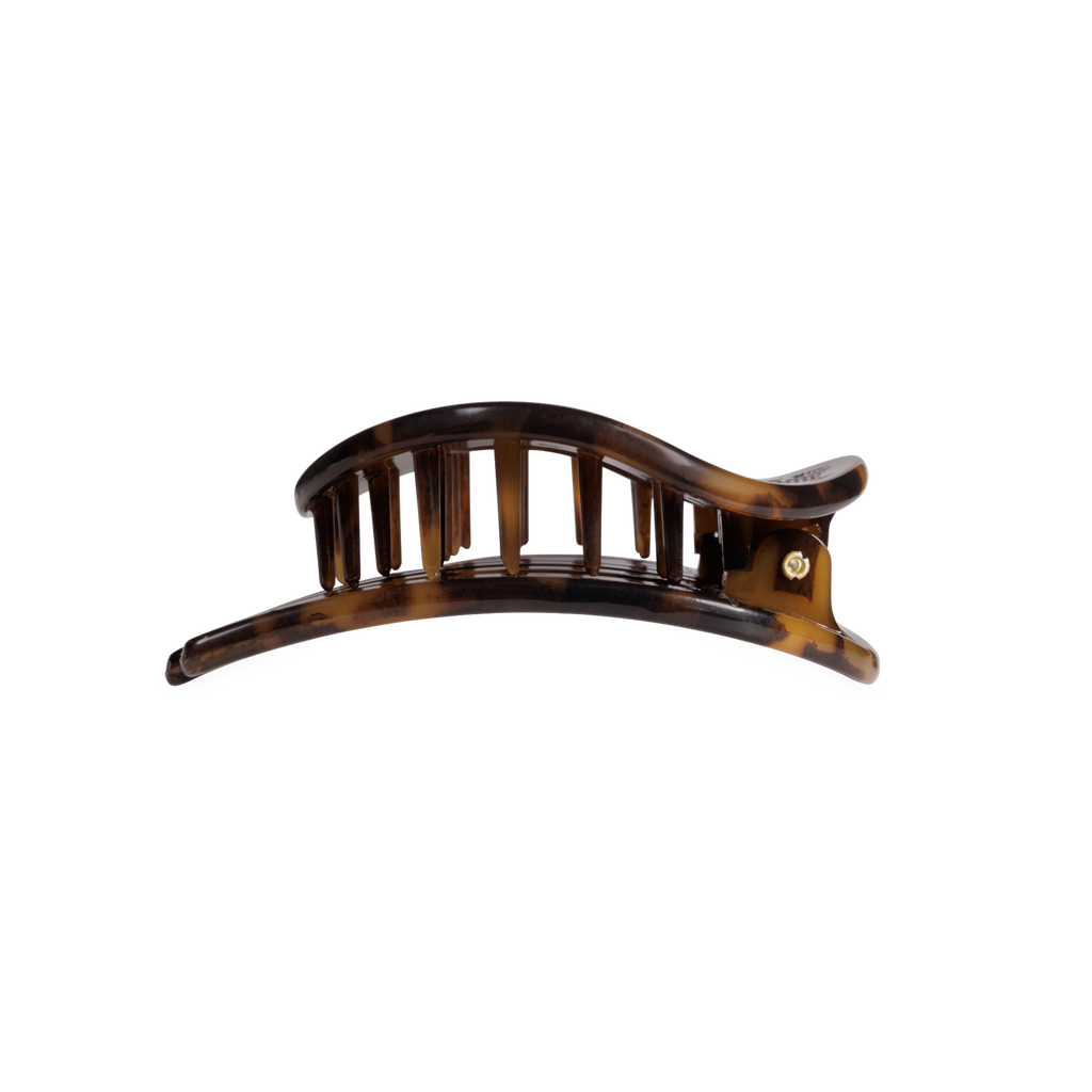 Tortoise | Medium | Flat Circle Hair Clip