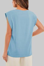 ROUND NECK LOOSE SHORT SLEEVE - Little Jill & Co.