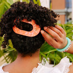 Flat Round Hair Clip | Large | Dreamsicle - Little Jill & Co.