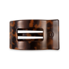Flat Rectangle Hair Clip | Medium | Tortoise