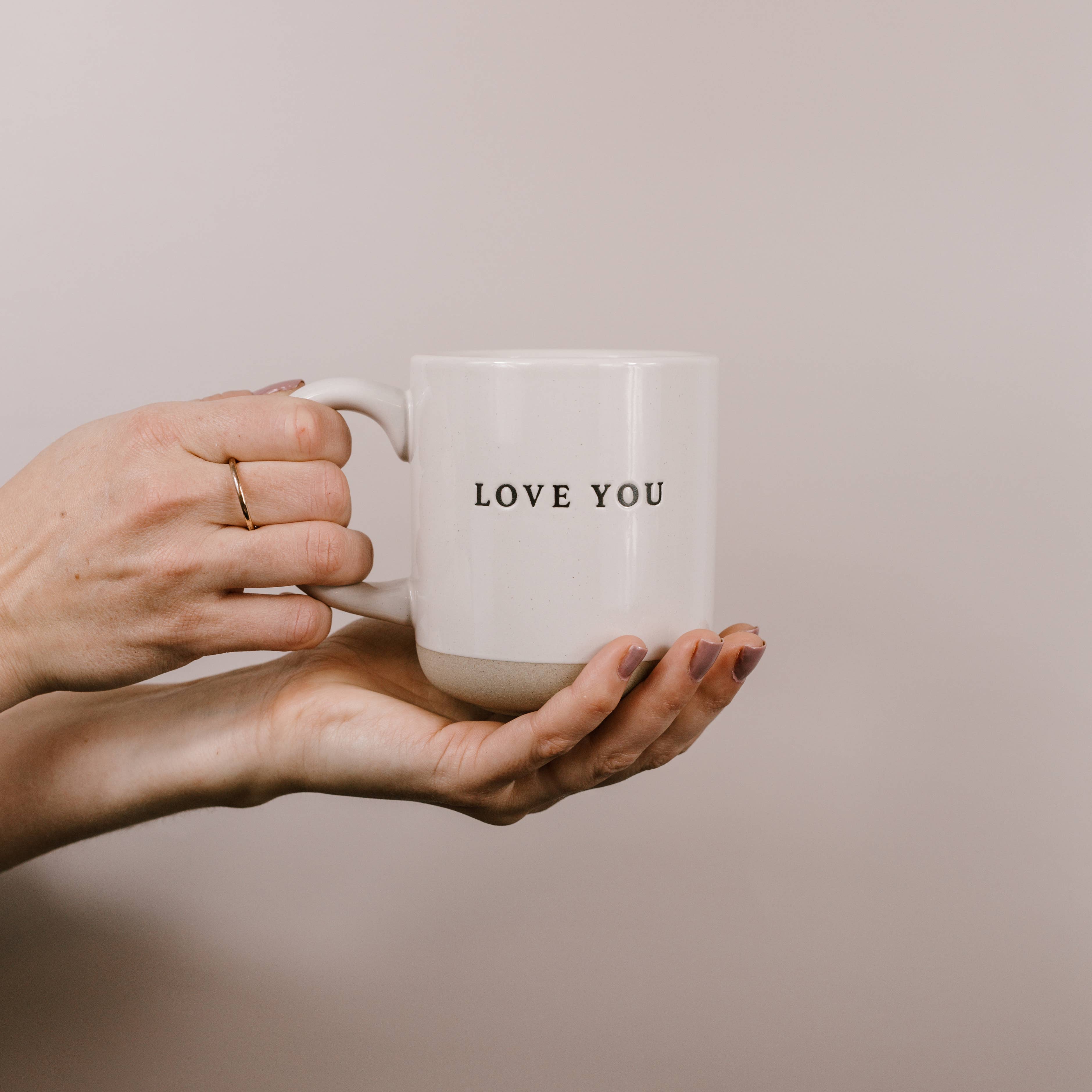 Love You Stoneware Coffee Mug - Gifts & Home Decor