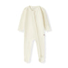 Waffle Zip Footed Romper