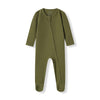 Waffle Zip Footed Romper