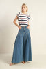 A striped knit top - FT1485 NAVY MULTI